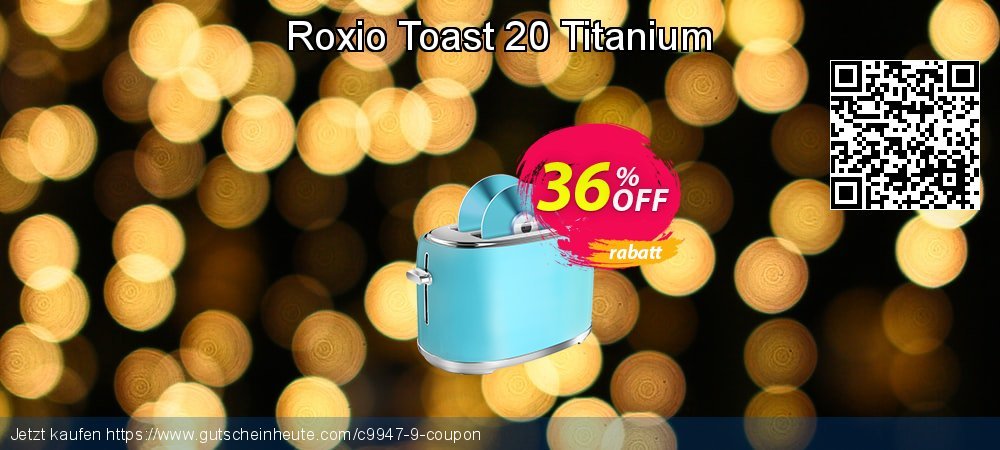 Roxio Toast 20 Titanium super Ermäßigungen Bildschirmfoto